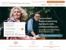Tablet Screenshot of marshallfinancial.com